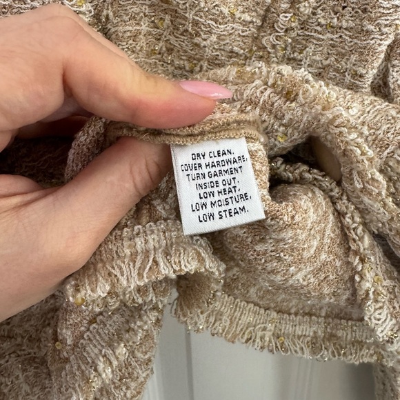 St. John Beige Tweed Jacket - Picture 9 of 10